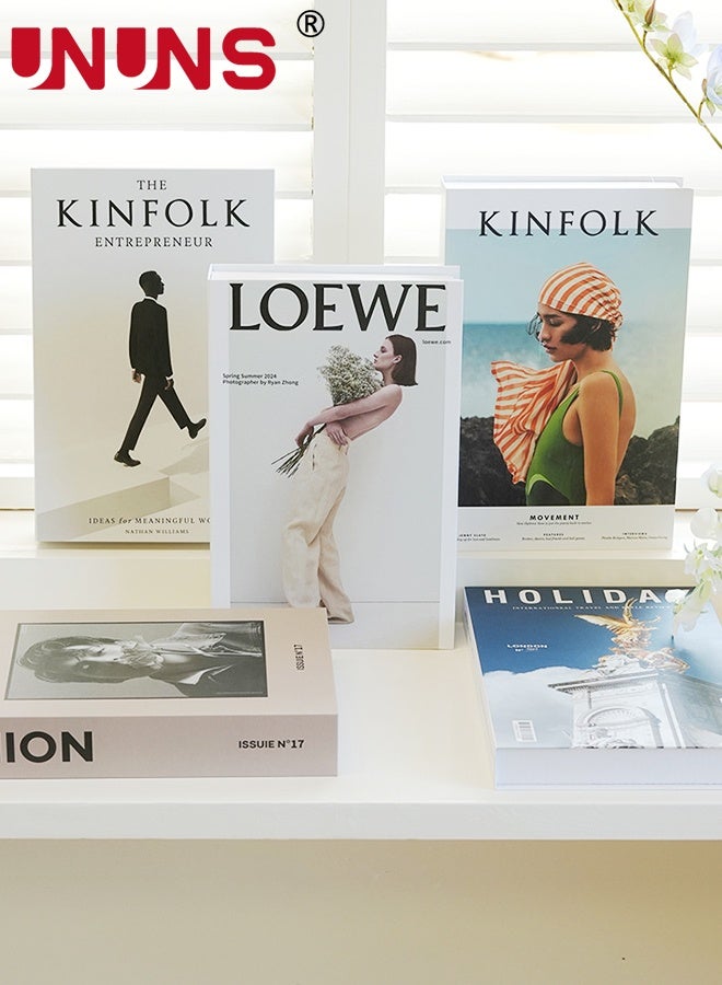 UNUNS 5 Pcs Decorative Books,Fake Books For Home Decor,Aesthetic Books For Room Decor,Coffee Table,Living Room,Preppy,Book Shelf,Shelf Decor,Designer Books Decor Set - Image 4